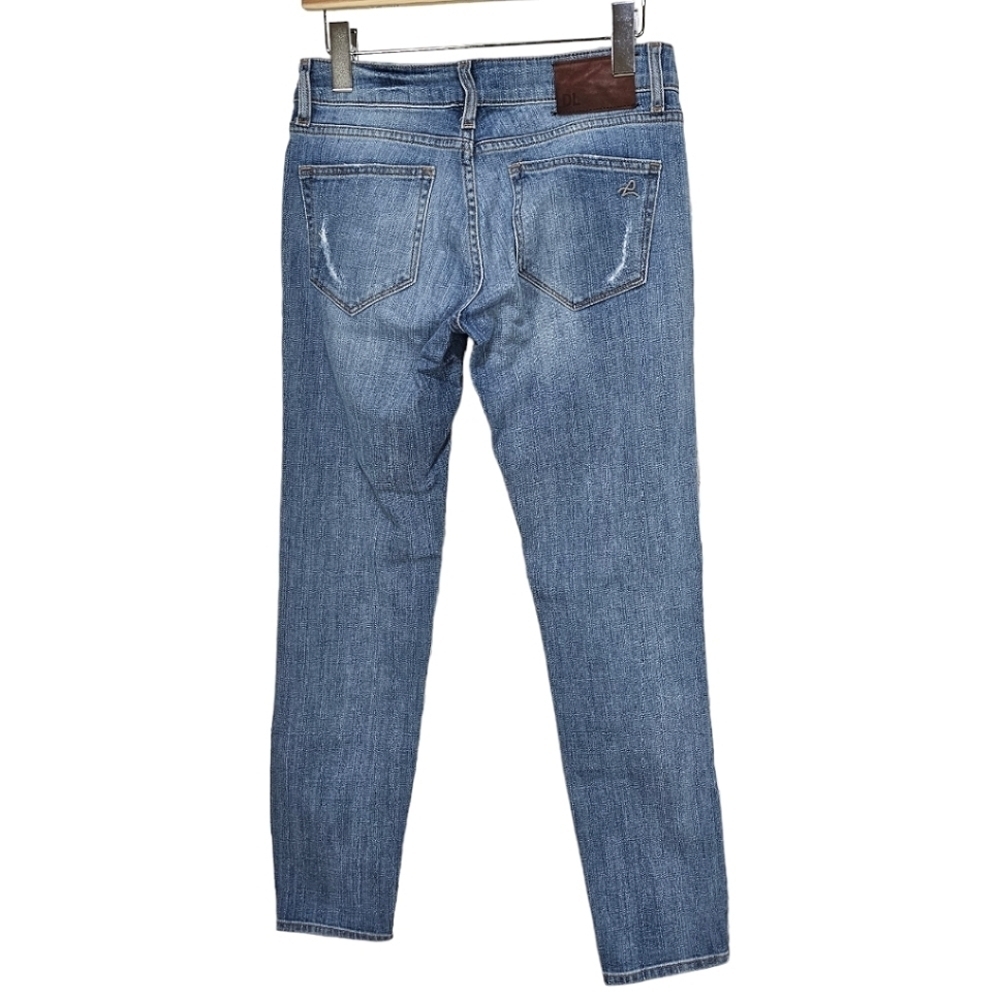DL1961 Azalea Relaxed Skinny Distressed Denim Jeans 29" Inseam Cotton Casual 25 - Picture 5 of 14